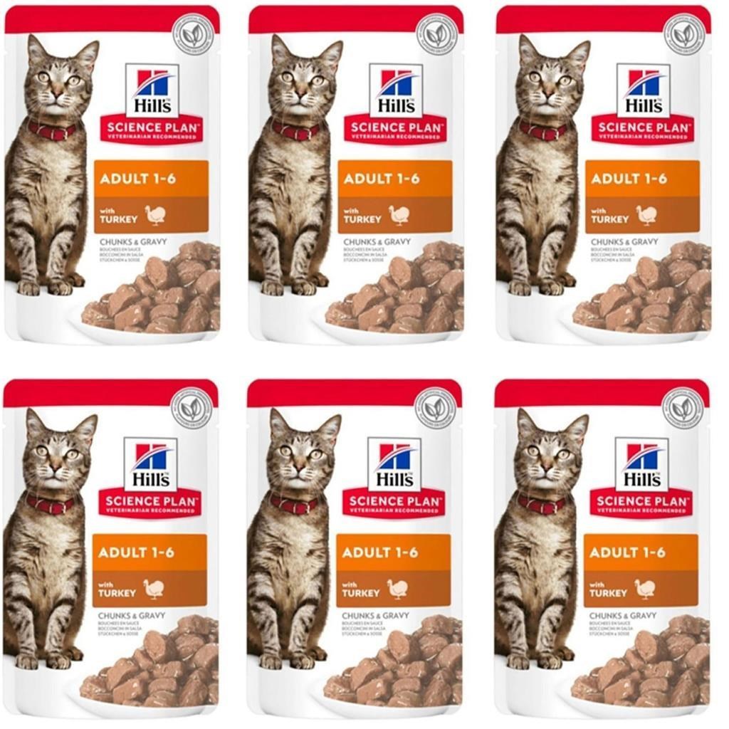 Hill's Gravy Hindili Yaş Kedi Maması 85 gr* 6 Adet