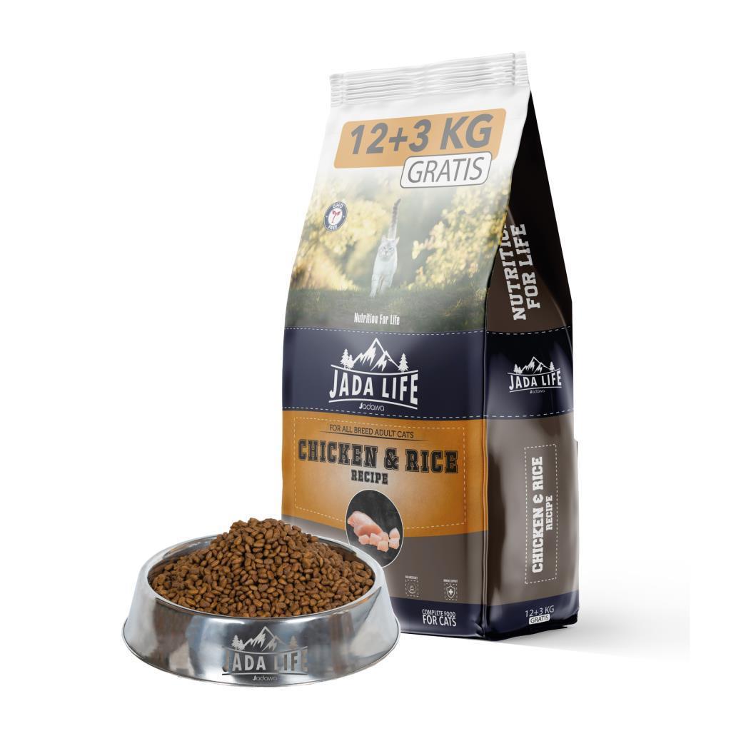 Jadawa Tavuklu Yetişkin Kedi Maması 15 Kg