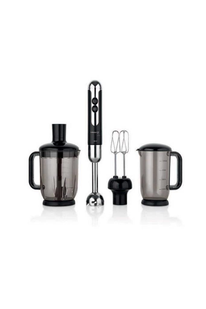 Korkmaz Mia Mega Siyah/Krom Blender Set A447-12