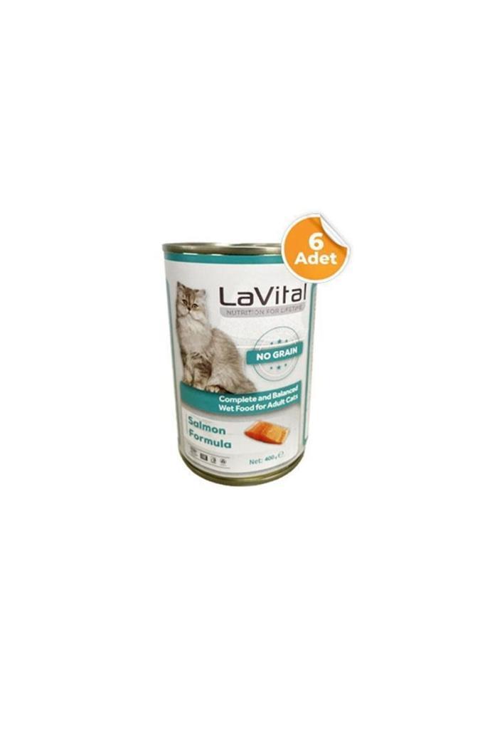 Lavital Yetişkin Kedi Somon Etli Püre 400gr * 6 Adet
