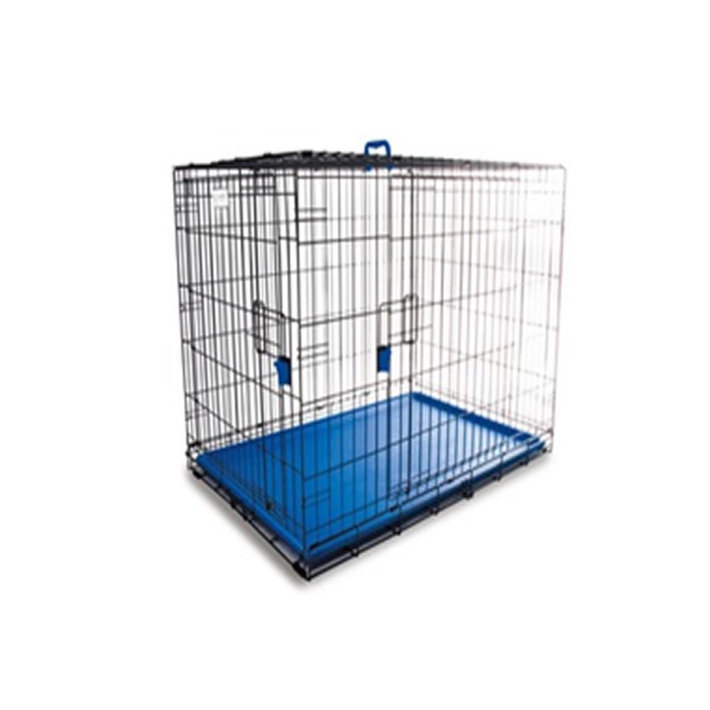 M-Pets Tel Kafes İki Kapılı Mavi 122X76X84 Cm