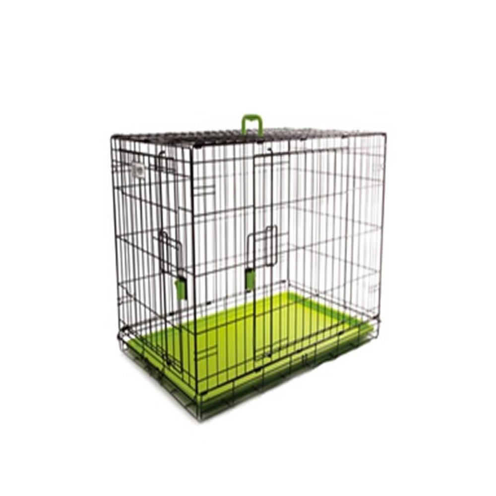 M-Pets Tel Kafes İki Kapılı Yeşil 122X76X84 Cm
