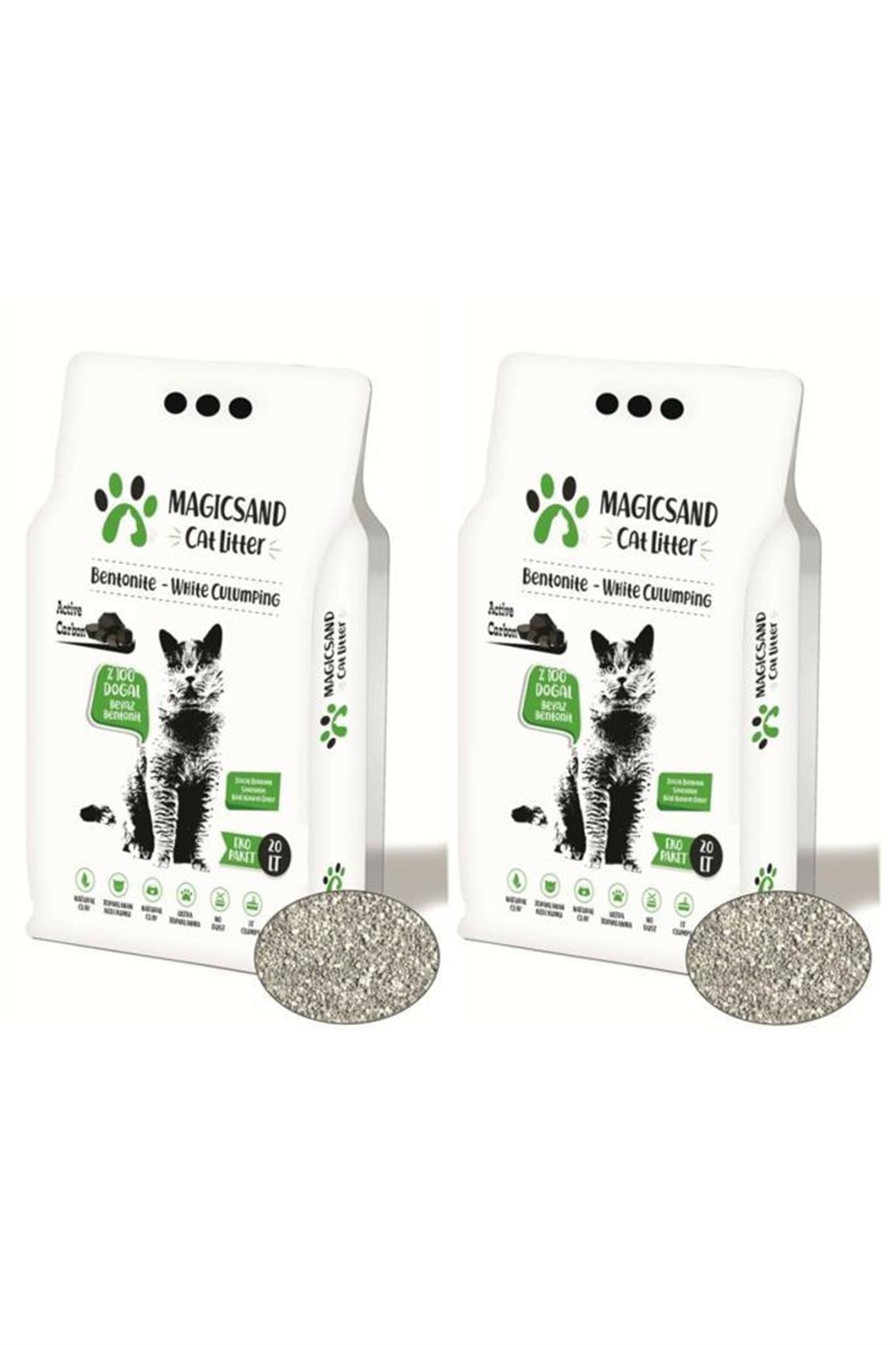 Magıcsand İnce Taneli Active Carbon 20 Lt 2 adet
