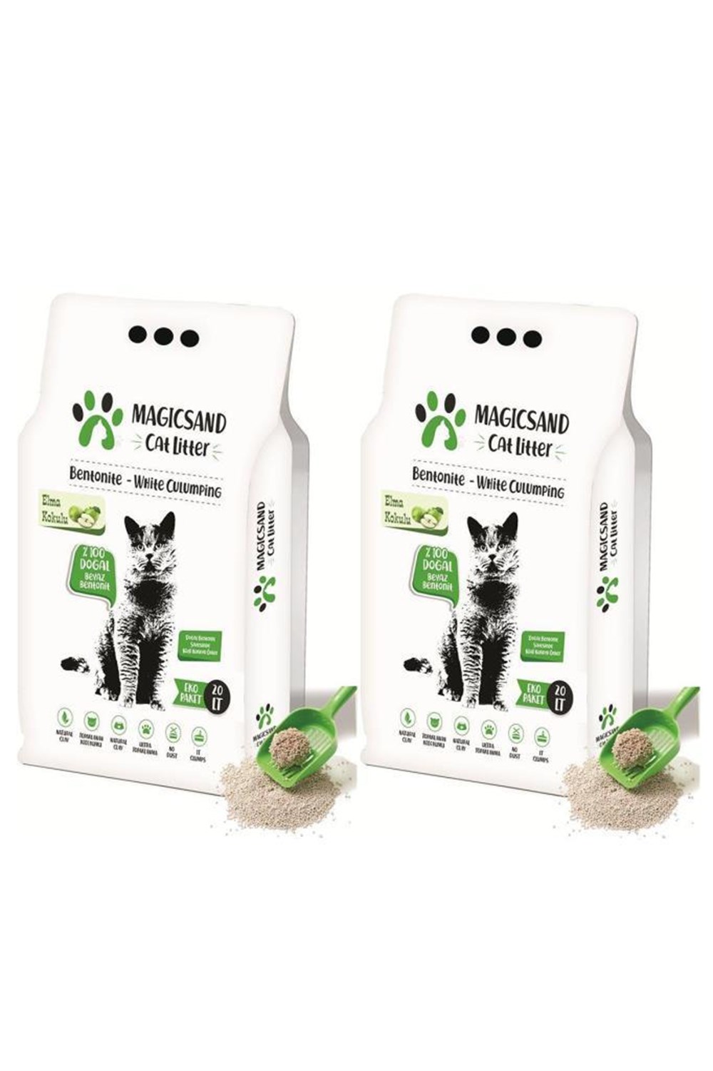 Magicsand ince taneli elma kokulu 20 LT 2 adet