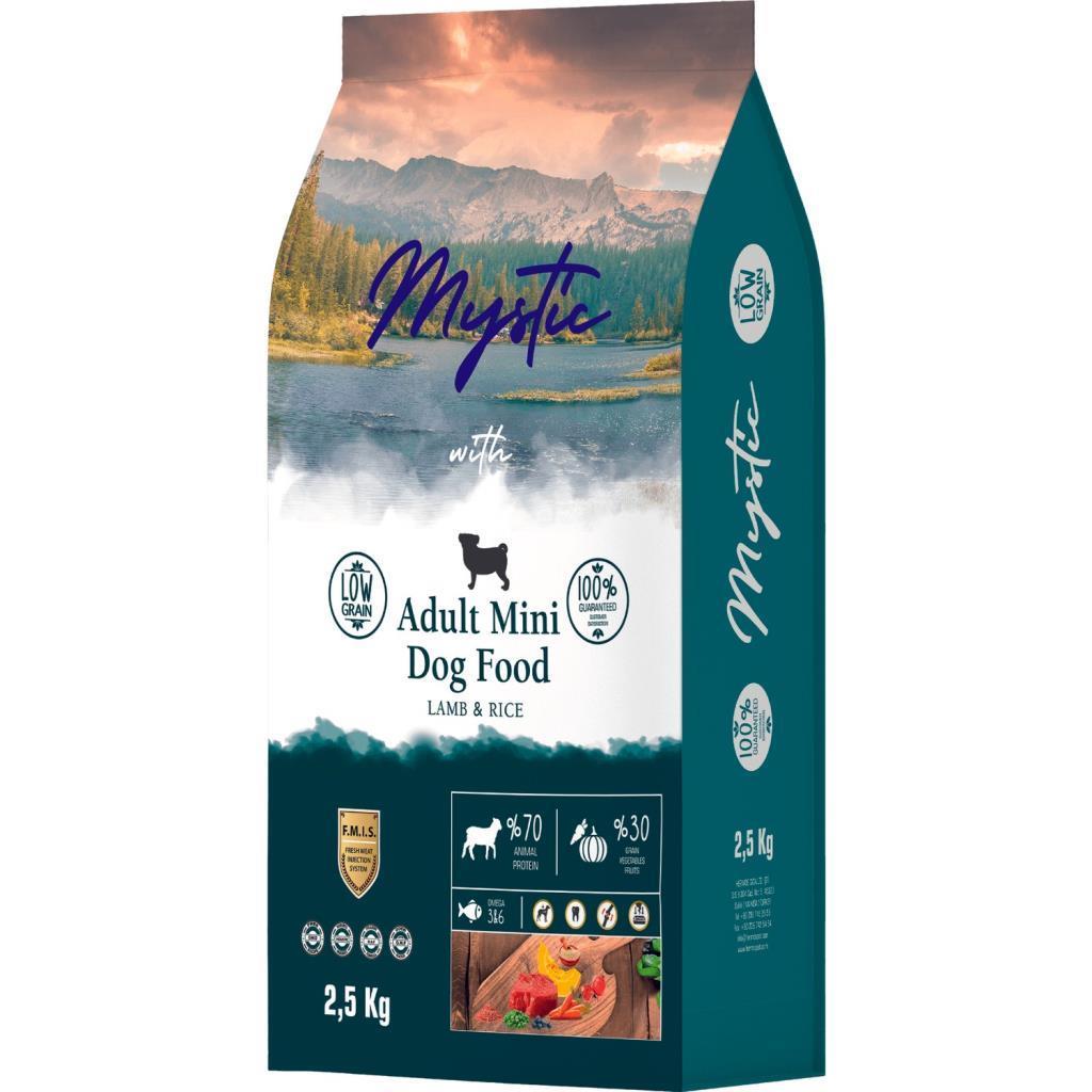Mystic Kuzulu ve Pirinçli Düşük Tahıllı Küçük Irk Yetişkin Köpek Maması 2,5kg