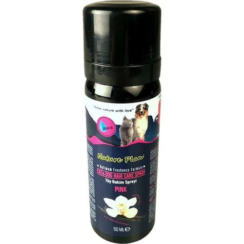 Nature Plan Pink Kedi Köpek Tüy Bakim Spreyi 50 ml
