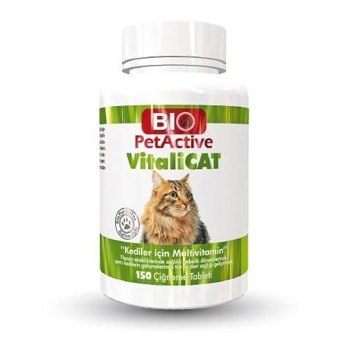 Pet Active Vitalicat Yavru ve Yetişkin Kedi Vitamini 150 Tablet 75 Gr