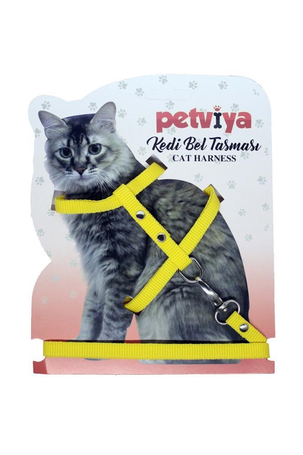 Petviya Kedi Göğüs (Bel) Tasması Sarı