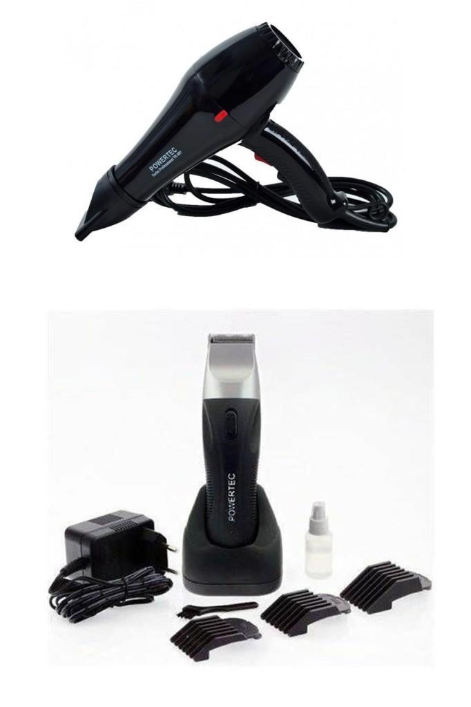 Powertec TR 901 Fön Makinesi + Powertec TR 258 Tıraş Makinesi