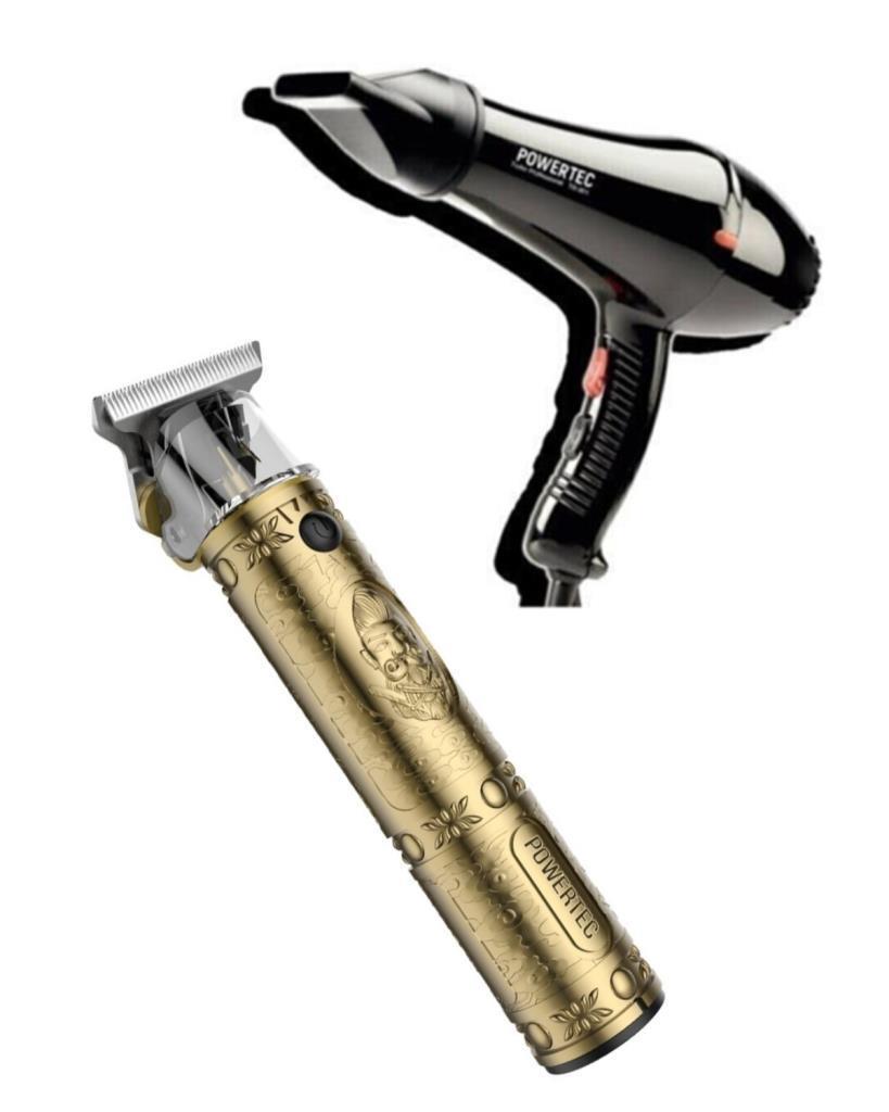 Powertec TR-901 Profesyonel Fön Makinesi + Tr-1818 Tıraş Makinesi