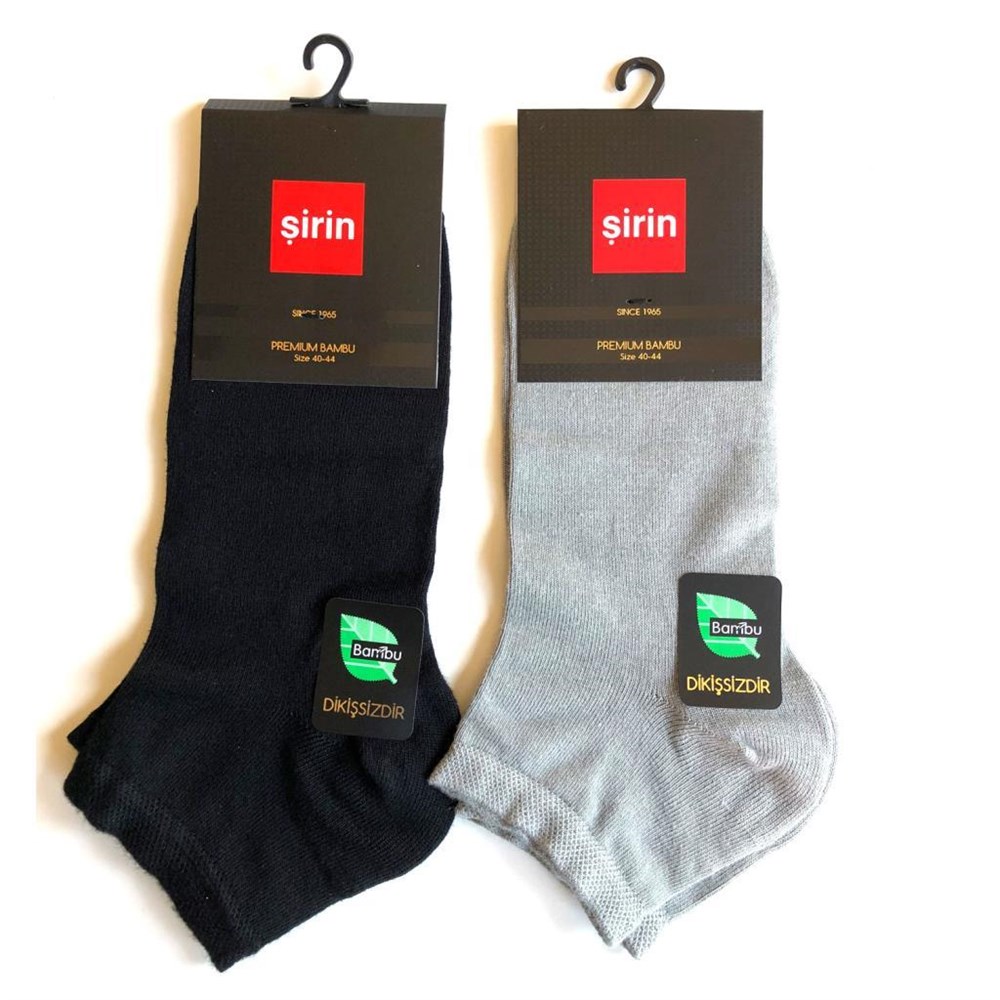 Premium Bambu Dikişsiz Patik Erkek Çorap 2 Adet