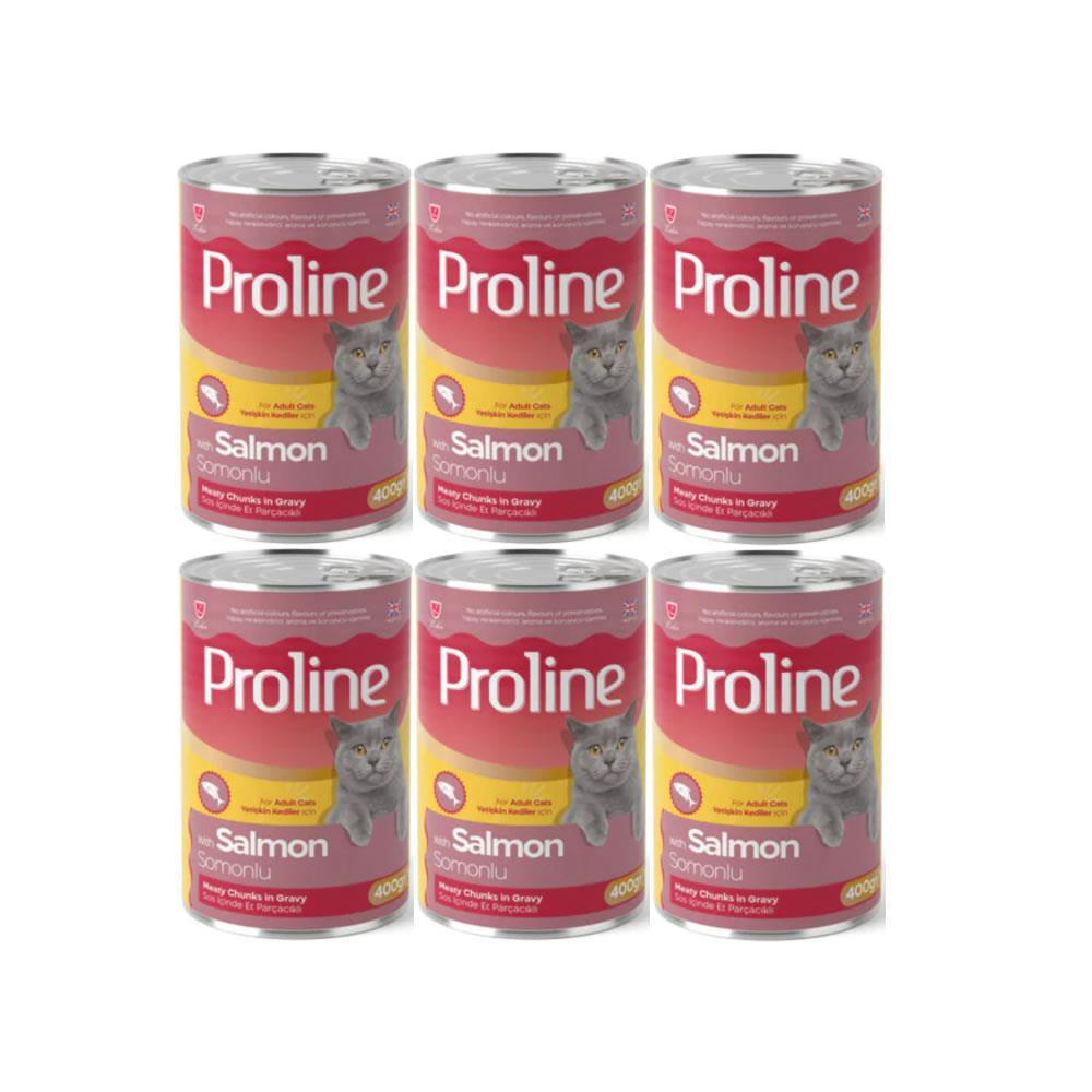 Proline Somonlu Yetişkin Kedi Konservesi 400 Gr*6 Adet