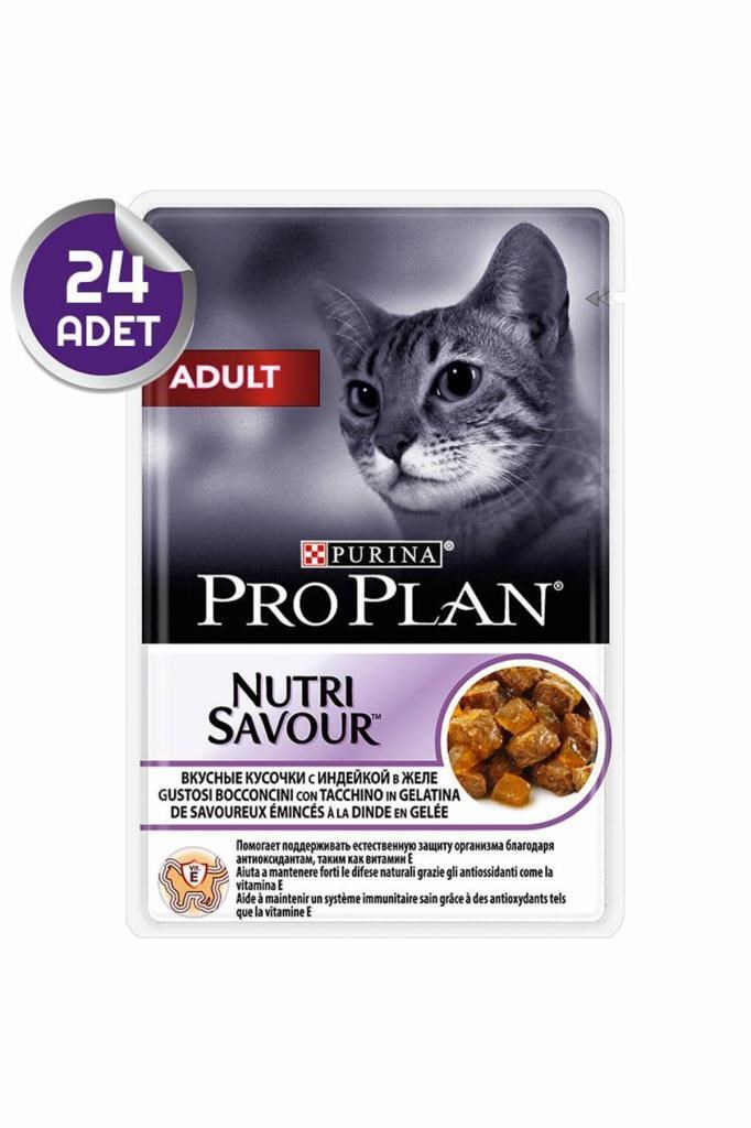 Proplan Adult Hindili Pouch Kedi Konservesi 85 Gr 24 Adet