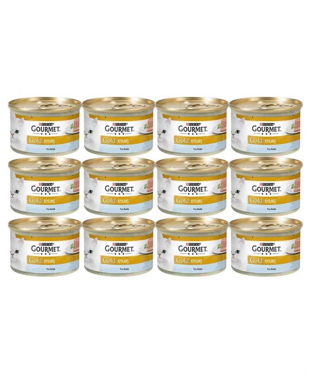 ProPlan Gourmet Gold Kiyilmis Ton Balikli Kedi Konservesi 85 Gr 12 adet