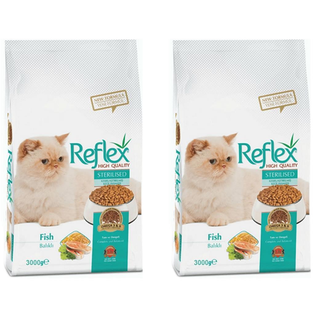 Reflex Balıklı Kısırlaştırılmış Kedi Maması 3 Kg 2 Adet