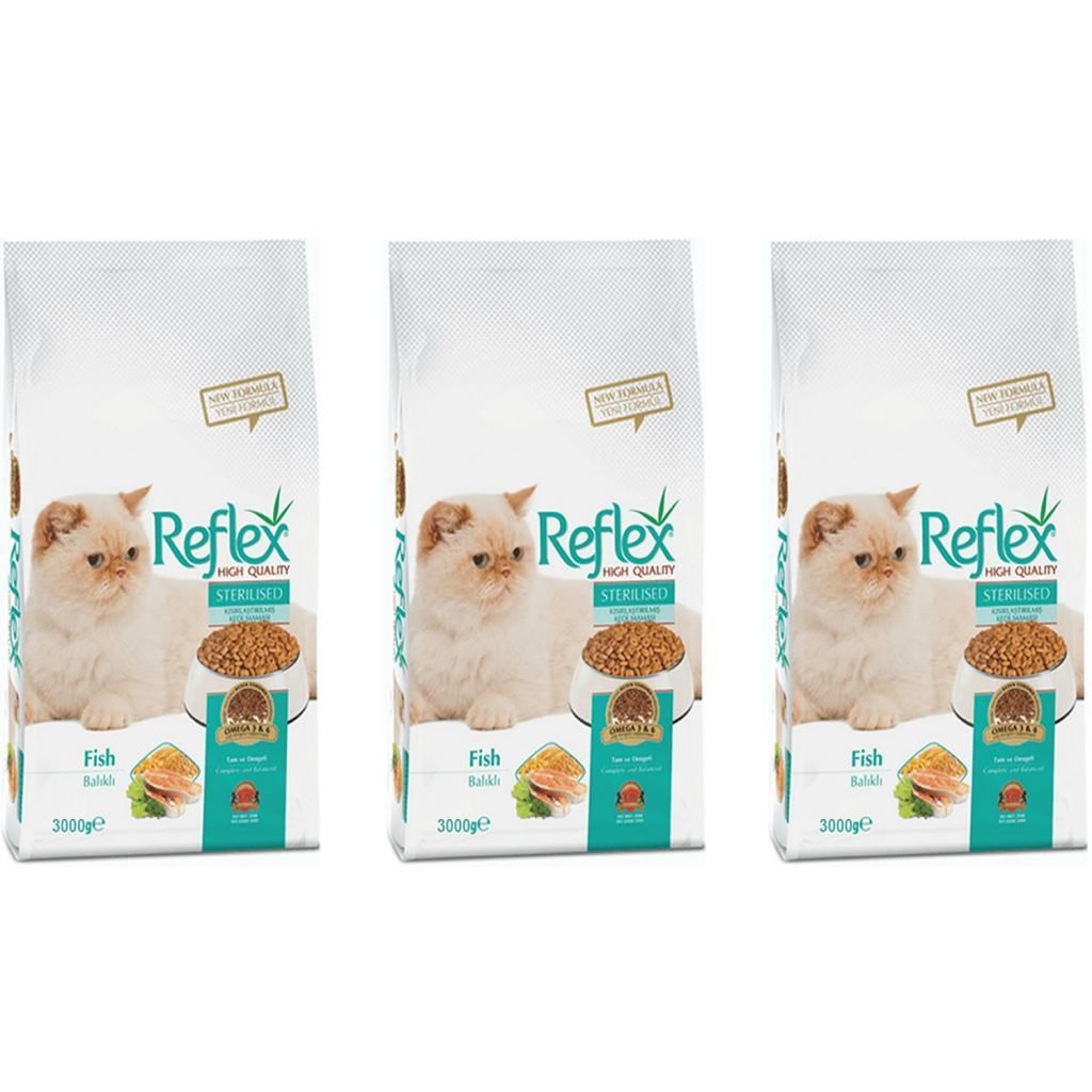 Reflex Balıklı Kısırlaştırılmış Kedi Maması 3 Kg 3 Adet