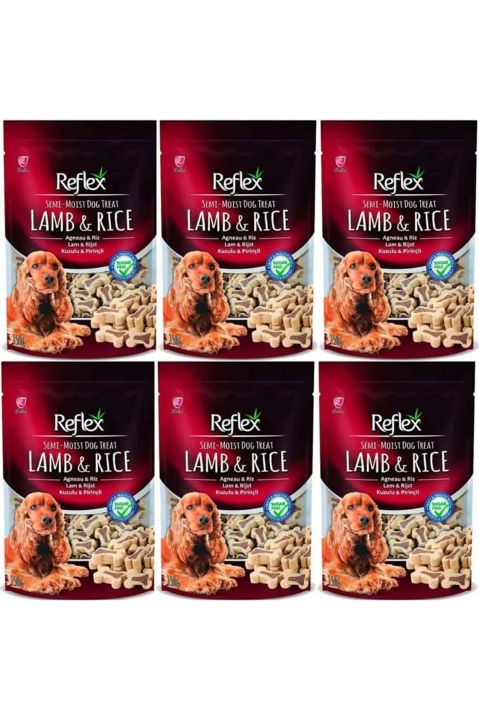 Reflex Kuzu Etli Ve Pirinçli Küçük Irk Köpek Ödülü 150 gr 6'lı Set