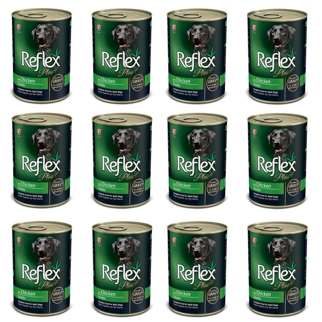 Reflex Plus Gravy Sos Içinde Tavuklu Köpek Konservesi 400 Gr 12 Adet