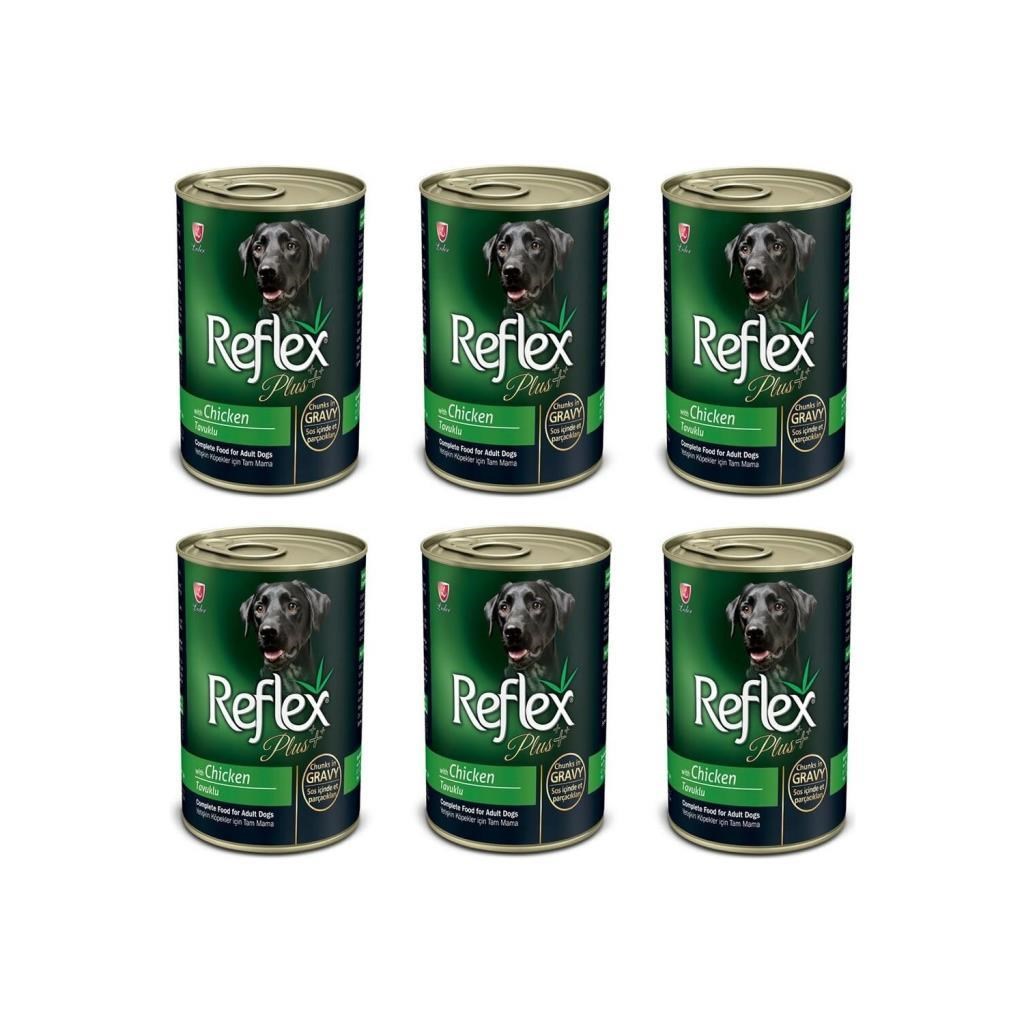Reflex Plus Gravy Sos Içinde Tavuklu Parça Etli Köpek Konservesi 6 Adet