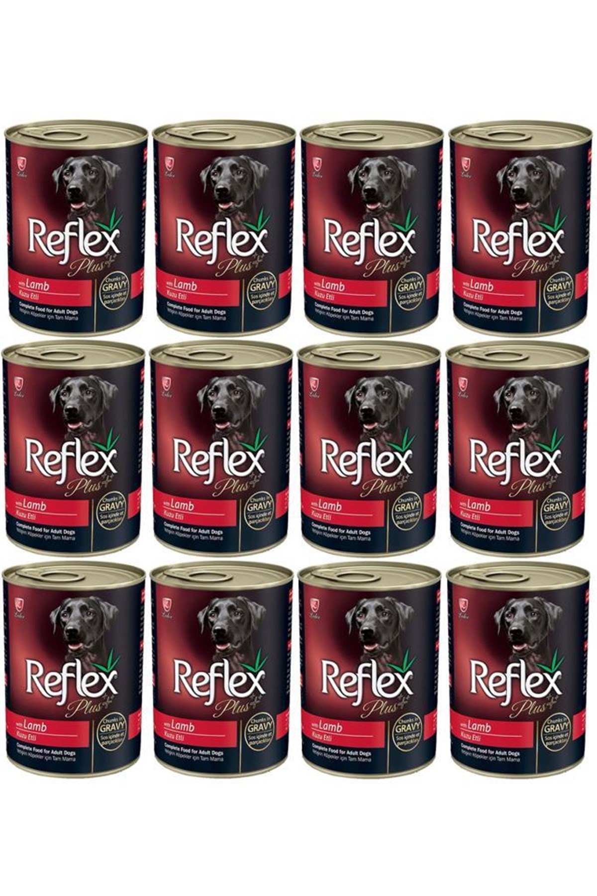 Reflex Plus Kuzulu Karacigerli Köpek Konservesi 400 Gr 12 Adet