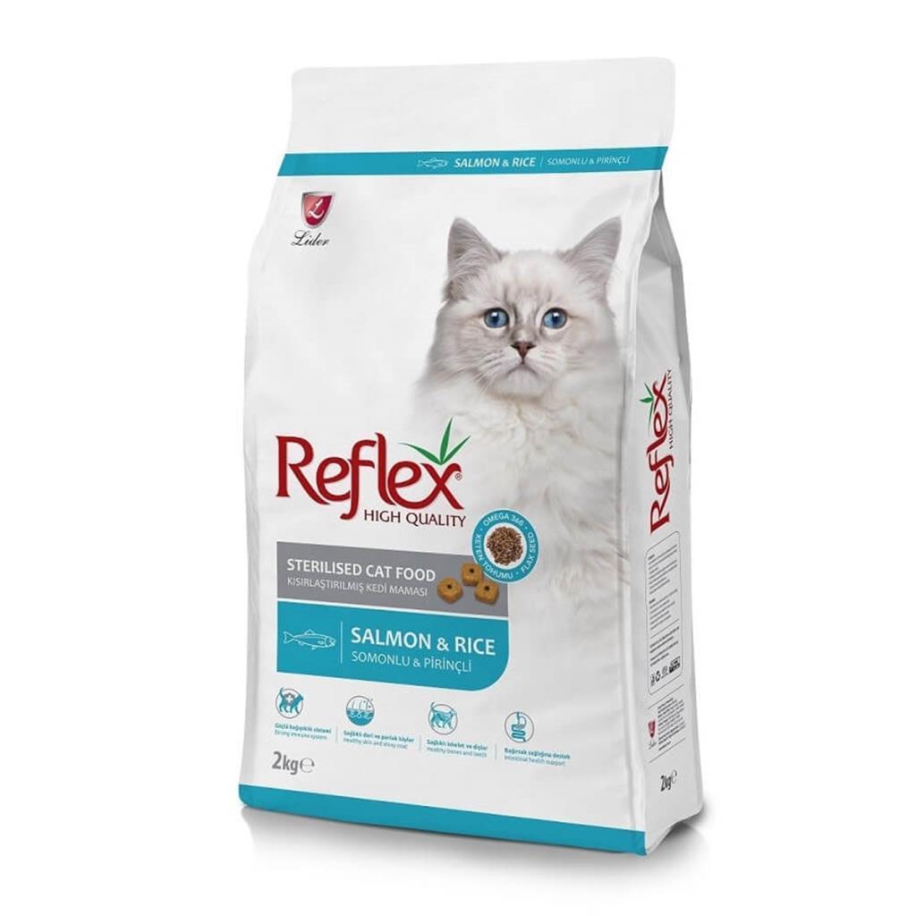 Reflex Somonlu Kisirlastirilmis Kedi Mamasi 2kg X 3 Adet