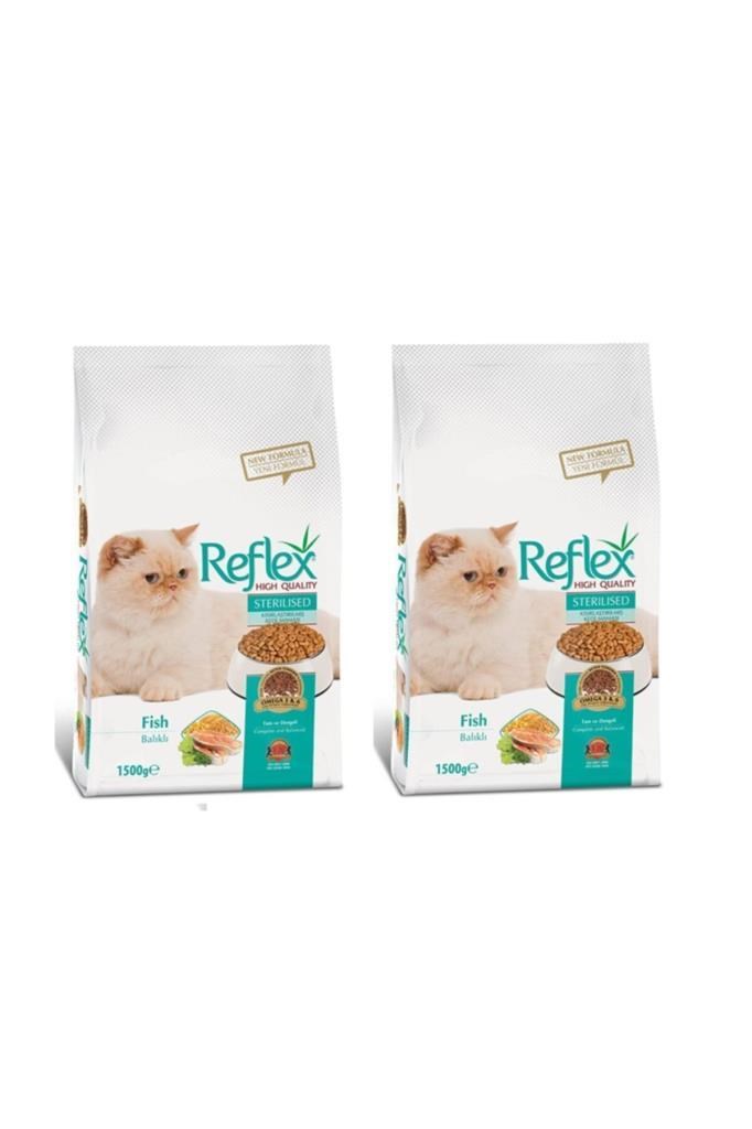 Reflex Sterilised Balık Etli Kısırlaştırılmış Kedi Maması 1,5 Kg 2 Adet