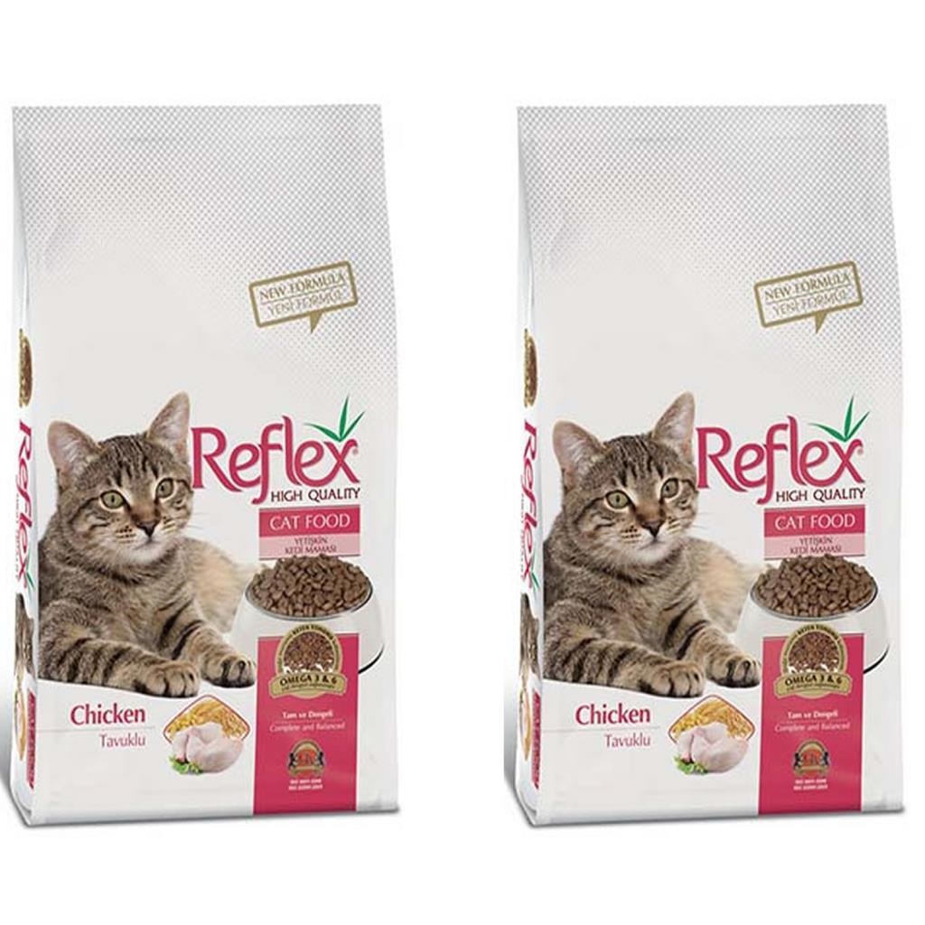 Reflex Tavuklu Yetişkin Kedi Maması 3 Kg 2 Adet