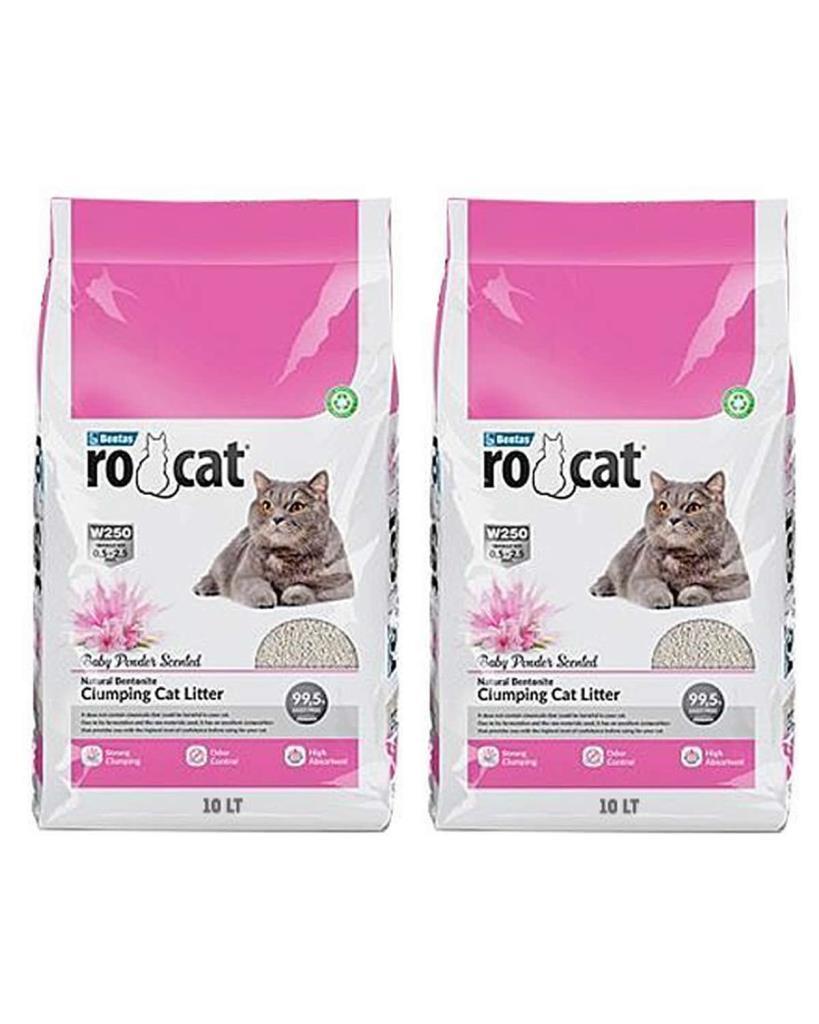 Rocat Kedi Kumu Bebek Pudrası Kokulu 10 LT 2 adet