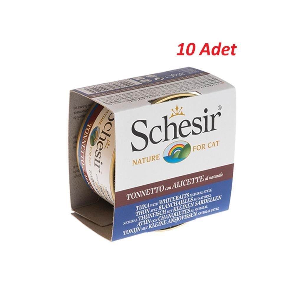 Schesir Ton Ve Ringa Balikli Pirinçli Yas Kedi Mamasi 85gr*10 Adet