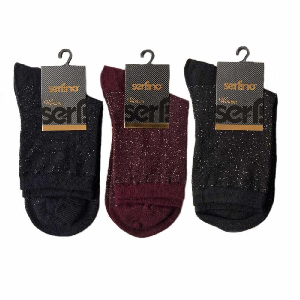 Serfino Bambu Simli Bayan Çorabı 3 Adet