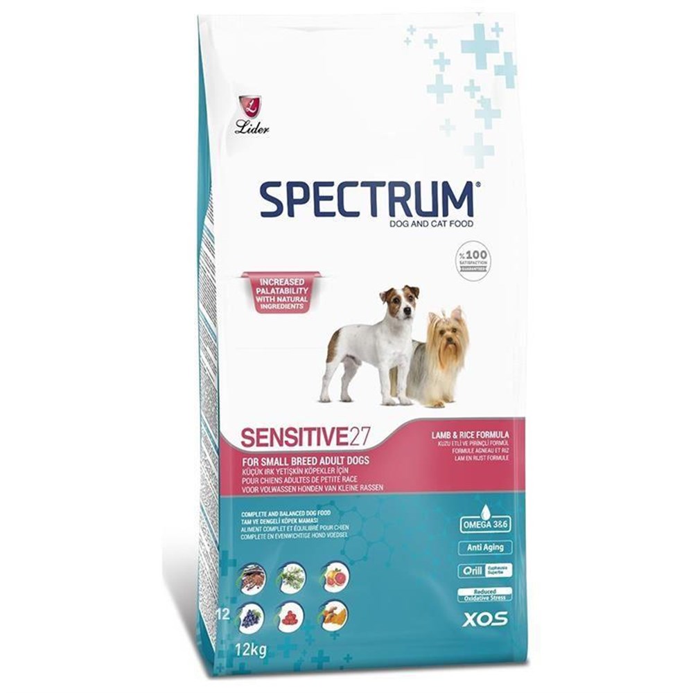 Spectrum Sensitive 27 Small Breed Kuzulu Yetiskin Köpek Mamasi 12 Kg