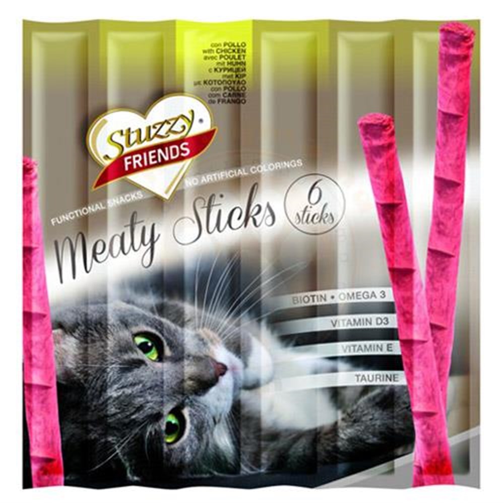 Stuzzy Friends Tavuklu Tavuk Etli Sticks Kedi Ödülü 6X5 Gr