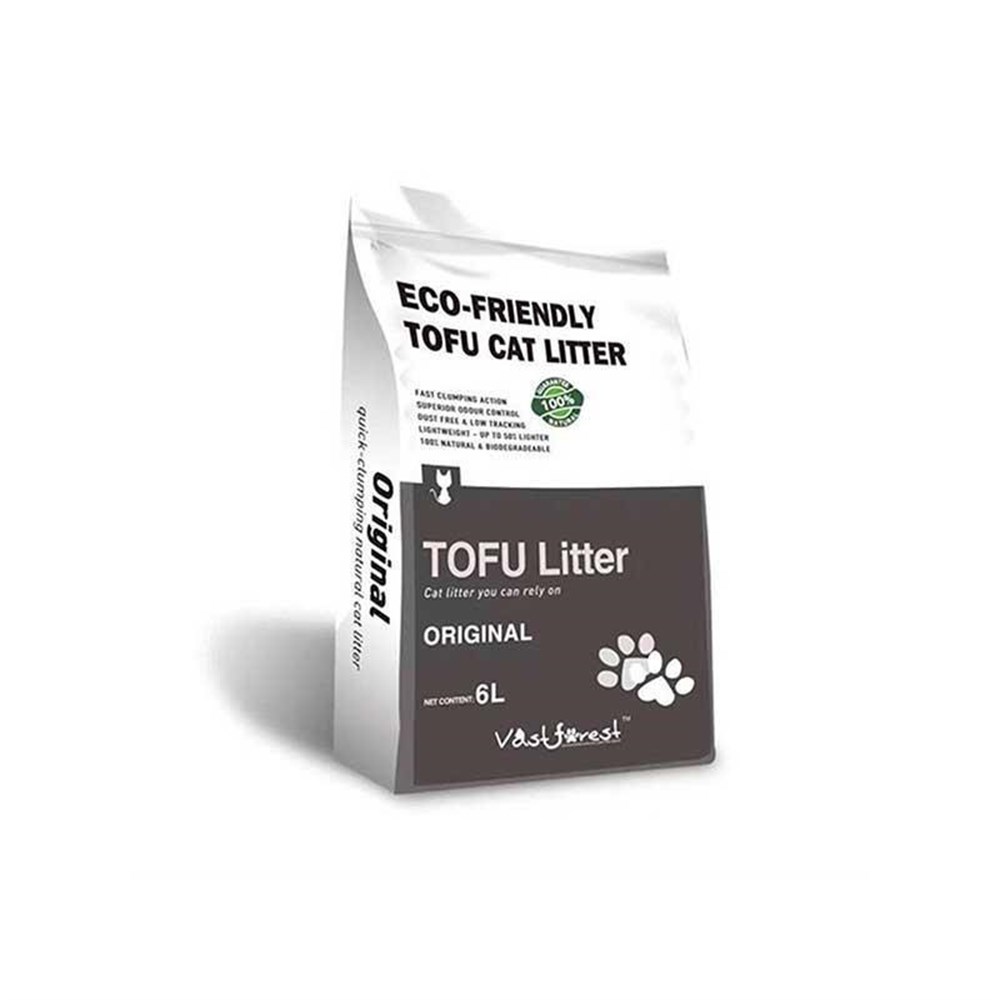 Tofu Organik Kedi Kumu Original Kokusuz 6 Lt