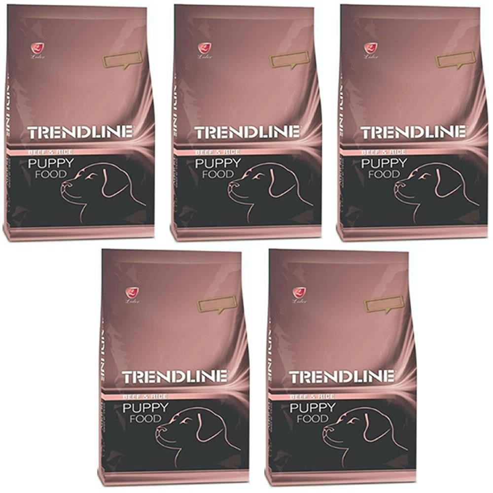 Trendline Yavru Köpek Mamasi Biftek-Pirinçli 1 Kg* 5 Adet