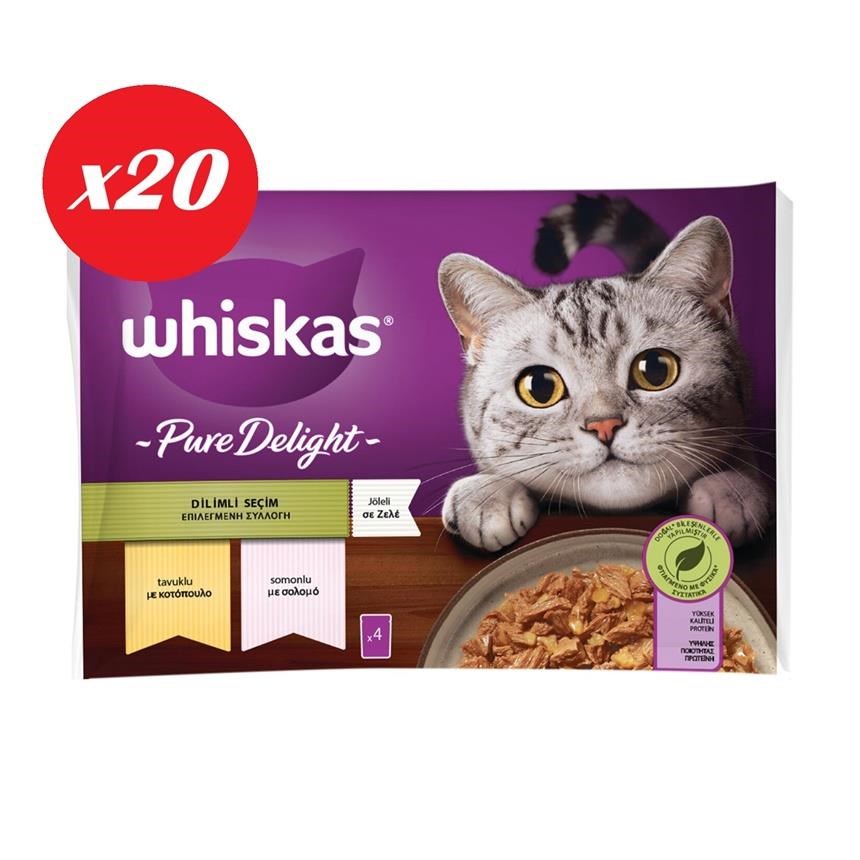 Whiskas Pouch Tavuklu Somon Yet.Kedi K.4x85 Gr Set 20'li