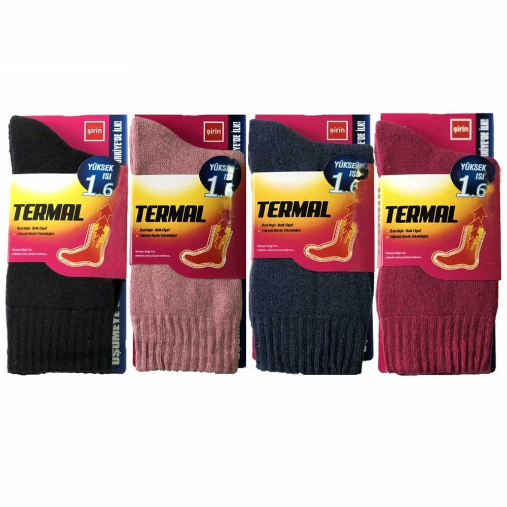 Yüksek Isı Termal Kadın Çorap (36-40) 4 Adet