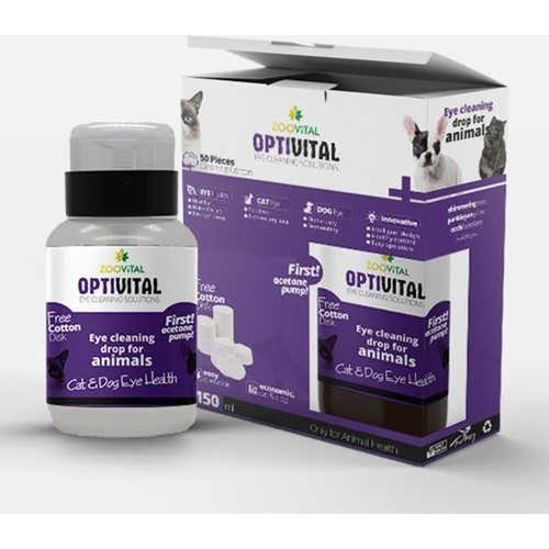 Zoo Vital Optivital Göz Temizleme Seti (150 ML Solüsyon+Pamuk)