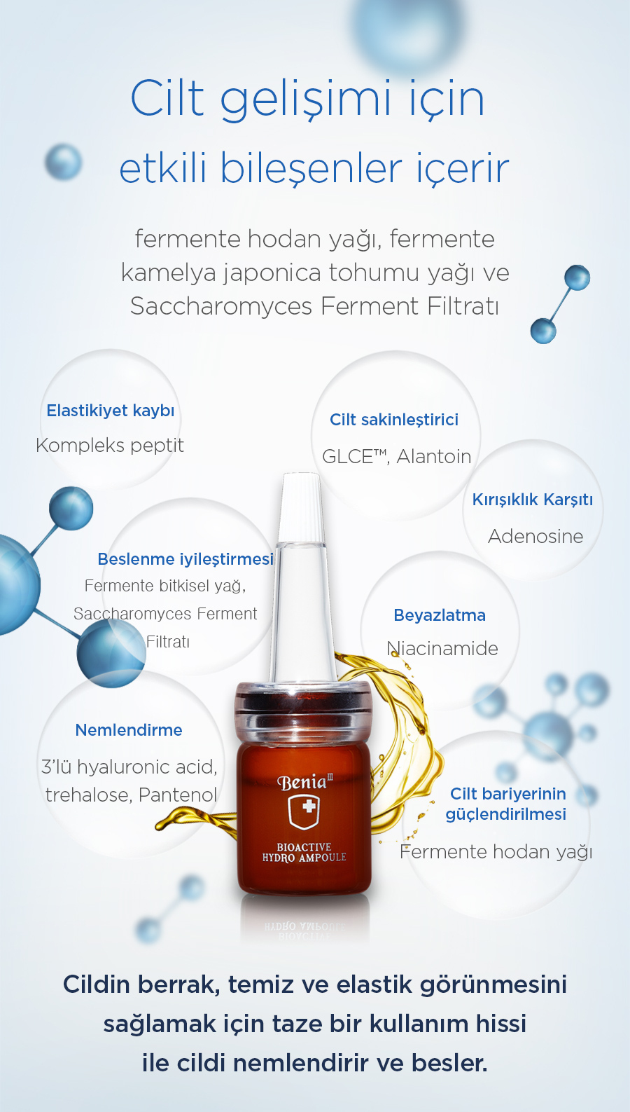 Benia3 Bioactive Hydro Ampul Seti 140ML