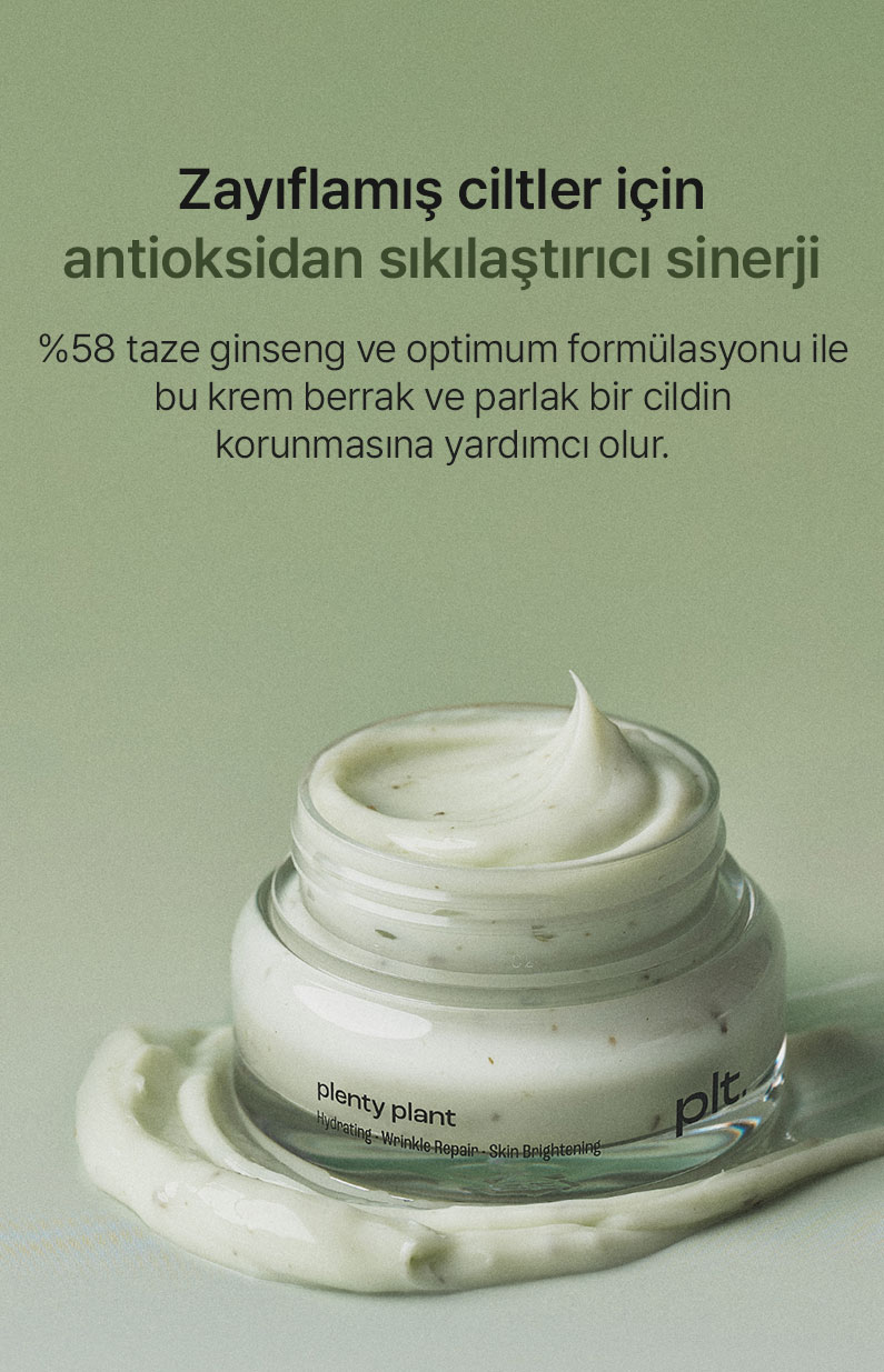 Plenty Plant Melting Leaf Sprout Ginseng Cream | Doğal Bakım ve