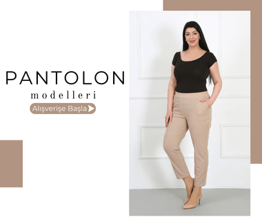 Büyük Beden Pantolon Modelleri