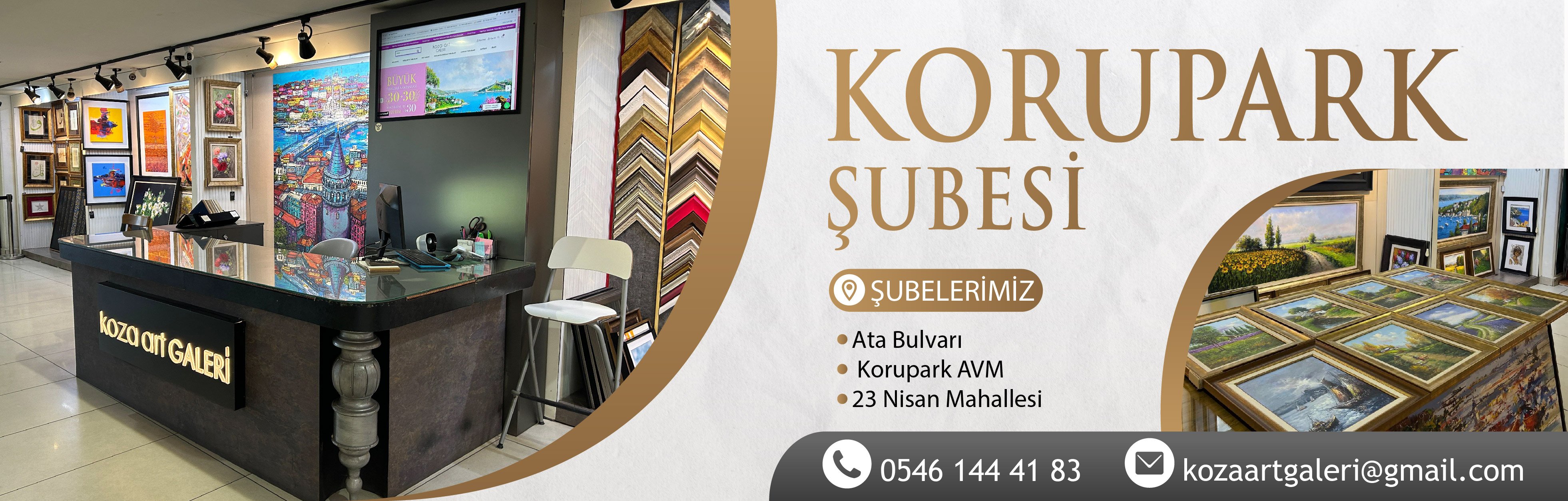 Koza Art Korupark AVM Şubesi İletişim