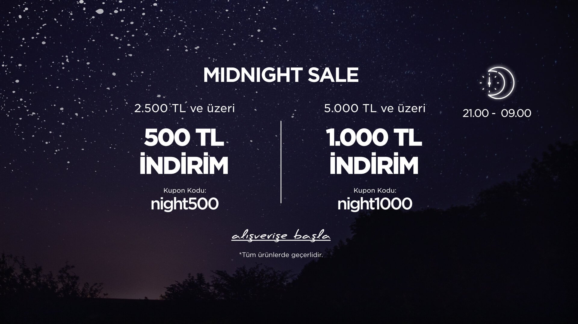 MIDNIGHT SALE