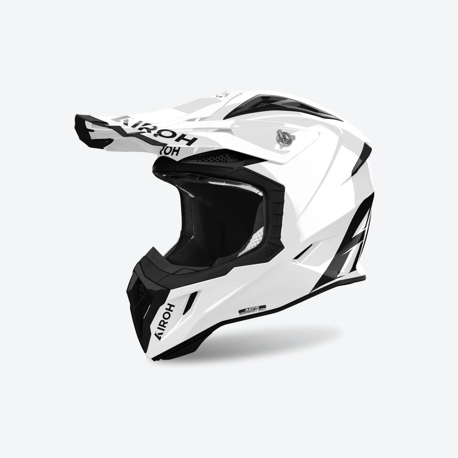 Airoh Aviator Ace 2 Color White Gloss Kask Offroad Kask Enduro