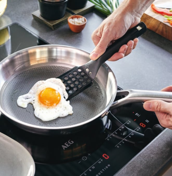 099239 Tricion Pro Paslanmaz Çelik Wok Tava Kapaklı 32cm