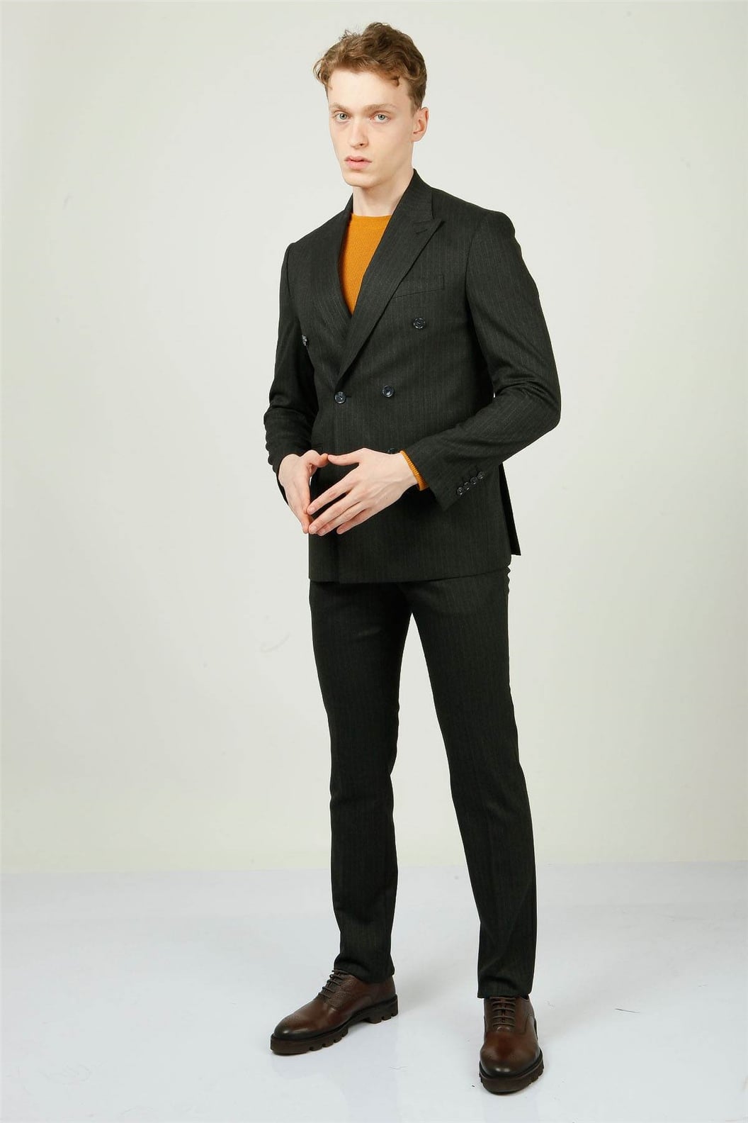 ANTRASİT Comfort Fit 6 Drop Kruvaze Takım Elbise · 5