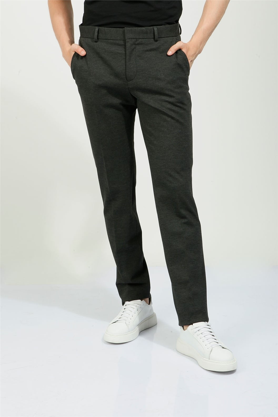 Antrasit Slim Fit Jogger Pantolon · 6