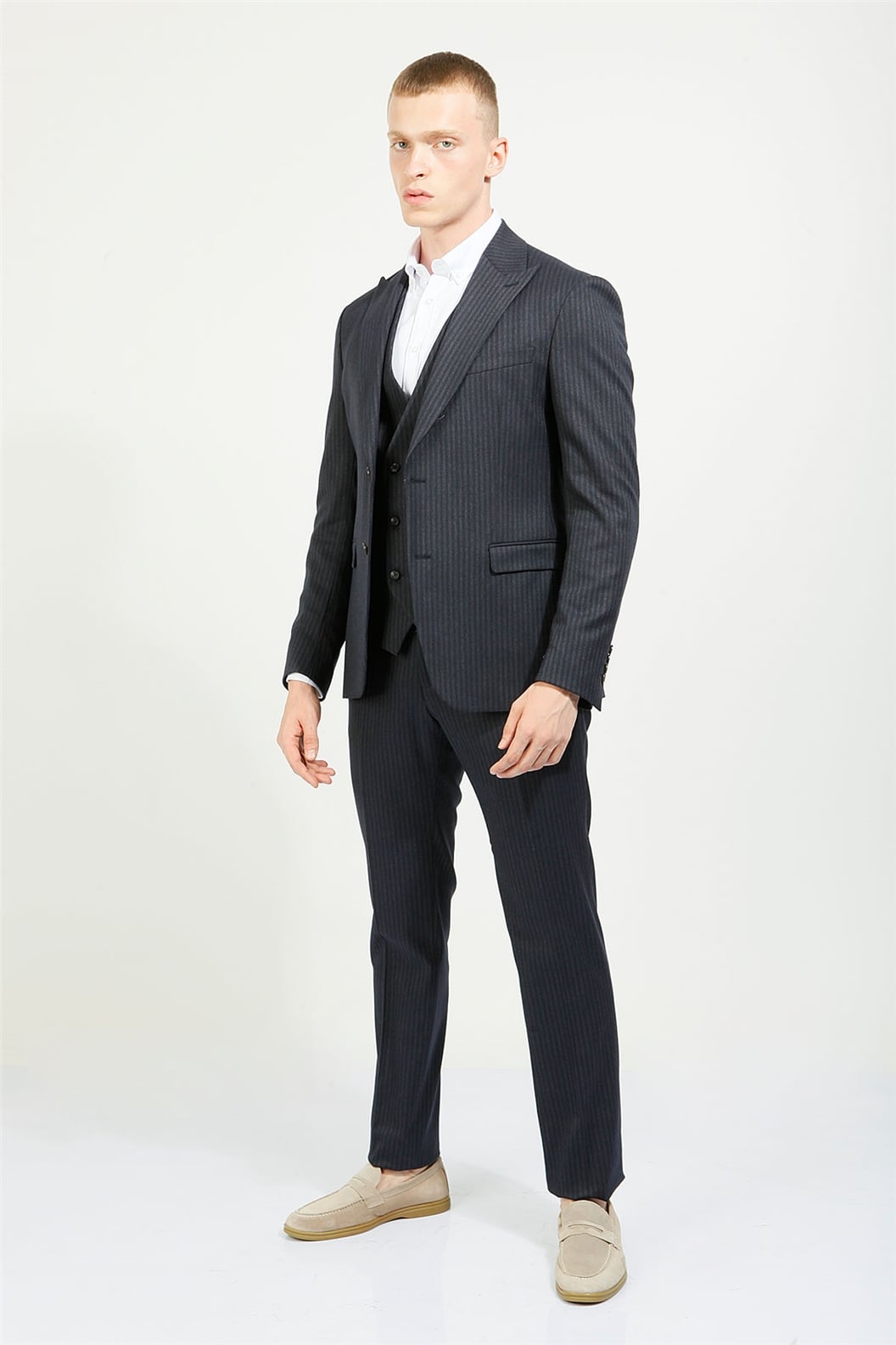 LACİVERT Comfort Fit 6 Drop Kruvaze Takım Elbise · 6
