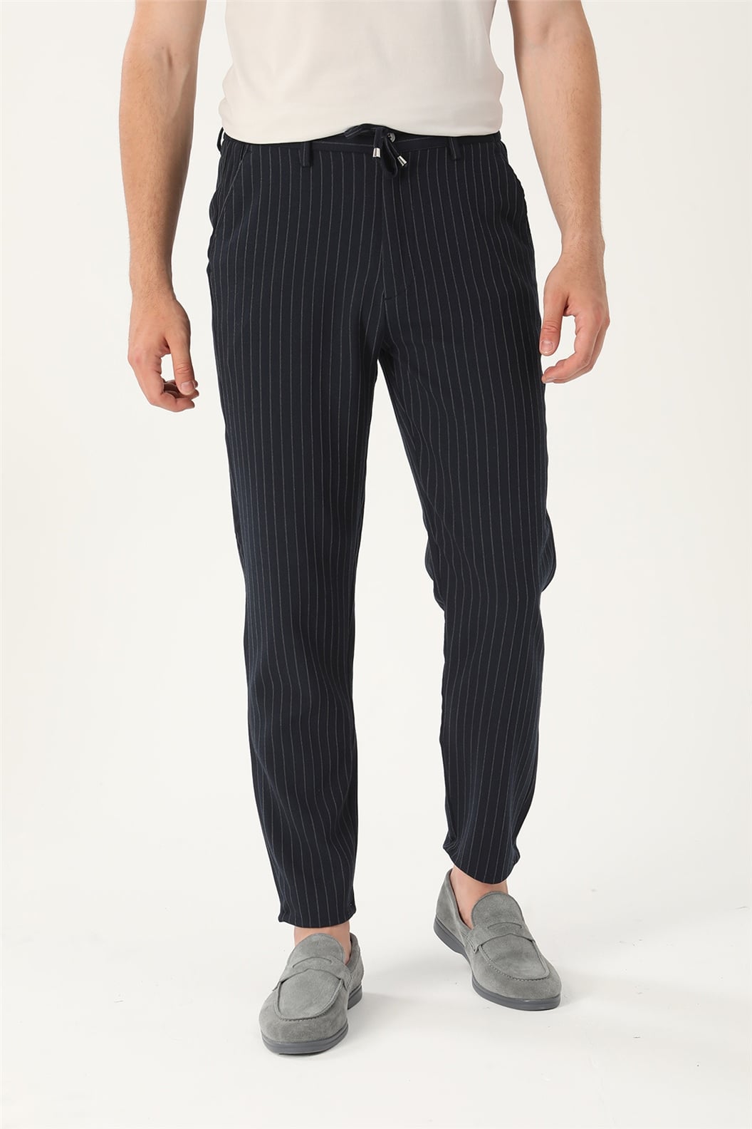 Lacivert Slim Fit Jogger Pantolon · 7