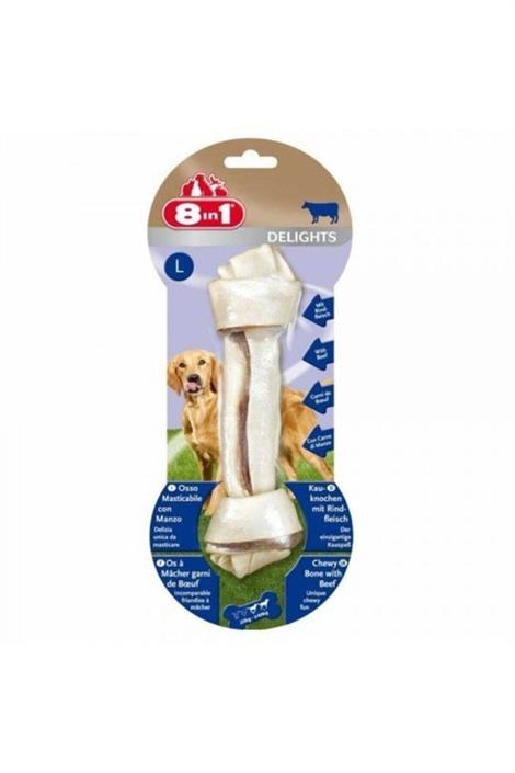 8in1 Büyük Irk Köpekler Için Biftekli Burgu Kemik 85gr