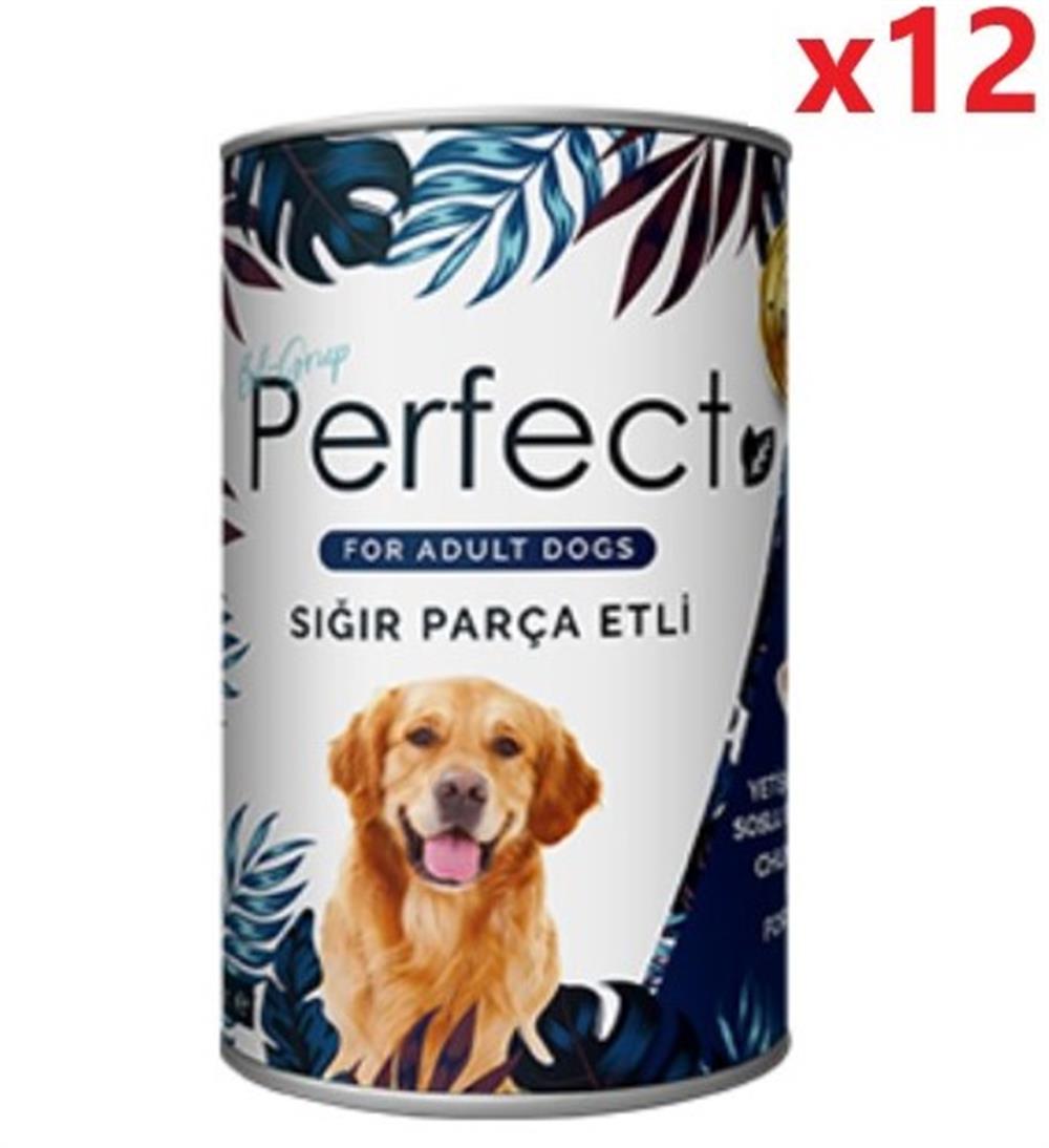 Perfect Köpek Konservesi Sığırlı Parça Etli 12 x 400 gr